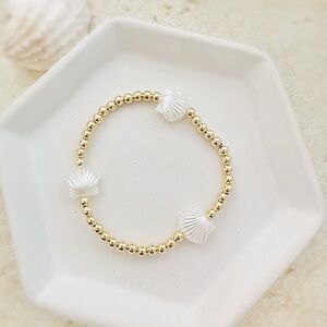 Preppy Pearl Sea Shells Beach Bracelet 🐚